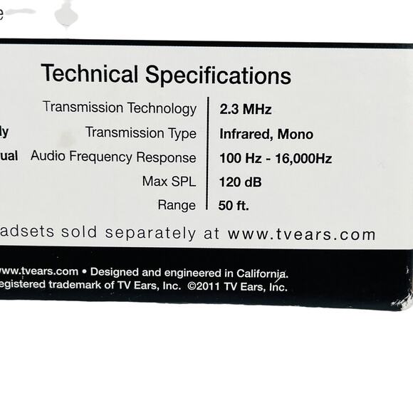 TV Ears 3.0 Wireless Headset & 10 Replacement Ear Tips Amplifies Clarifies‎ - Picture 5 of 11